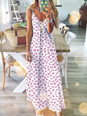 ON SALE!! Women Long Maxi Dress Boho Holiday Beach Summer Party Floral Sundress